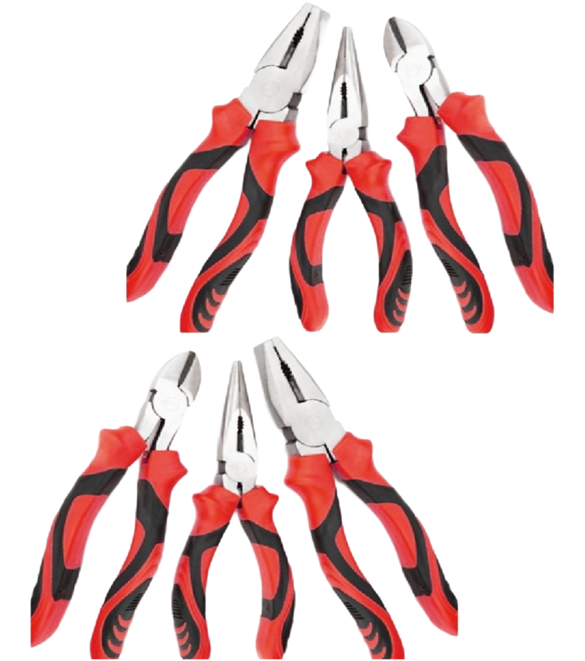 Professional 3-Piece High Leverage Pliers Set for Electrical and Industrial Applications