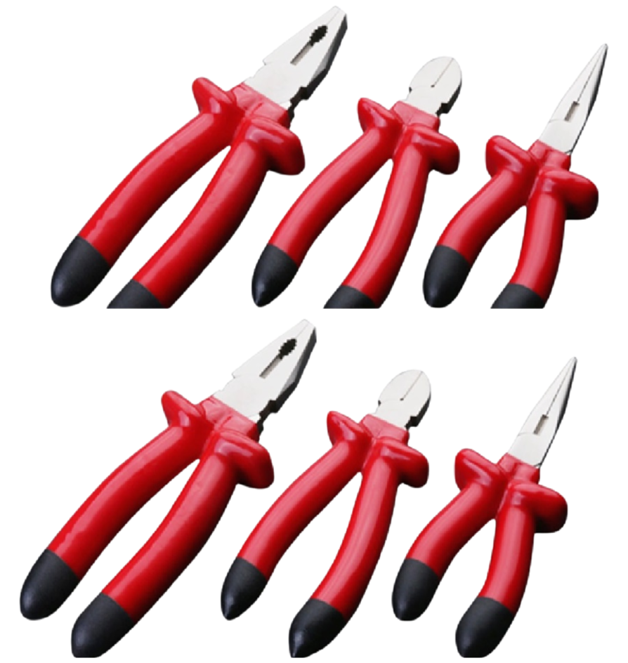 Professional 3-Piece High Leverage Pliers Set for Electrical and Industrial Applications