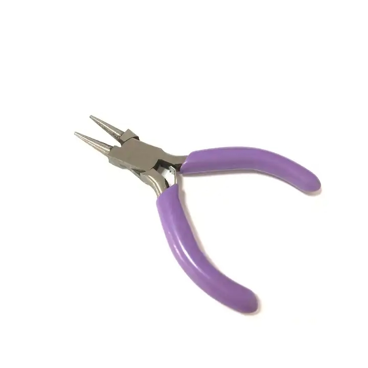 Wholesale OEM 45# Carbon Steel Mini Round Nose Pliers for Jewelry Crafting JP9004 Model
