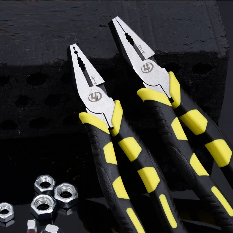 Durable CRV Steel Combination Pliers with Rubber Handle - Wholesale Factory