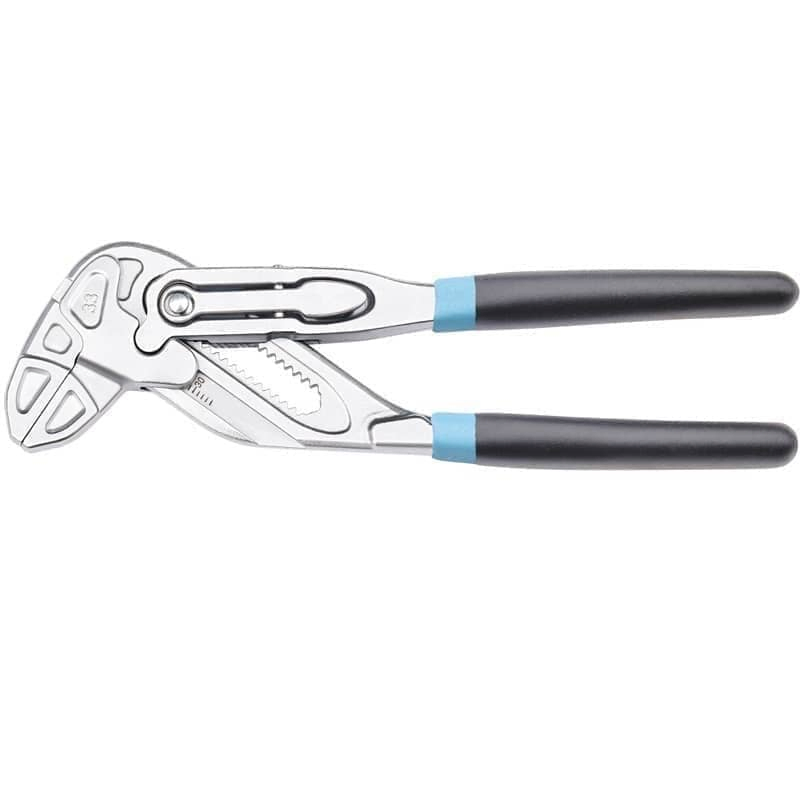 Heavy-Duty Pliers Wrench with Chrome Vanadium Steel Construction and PVC Handles