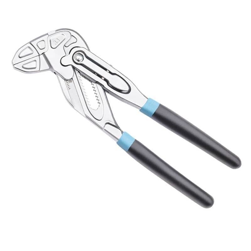 Heavy-Duty Pliers Wrench with Chrome Vanadium Steel Construction and PVC Handles