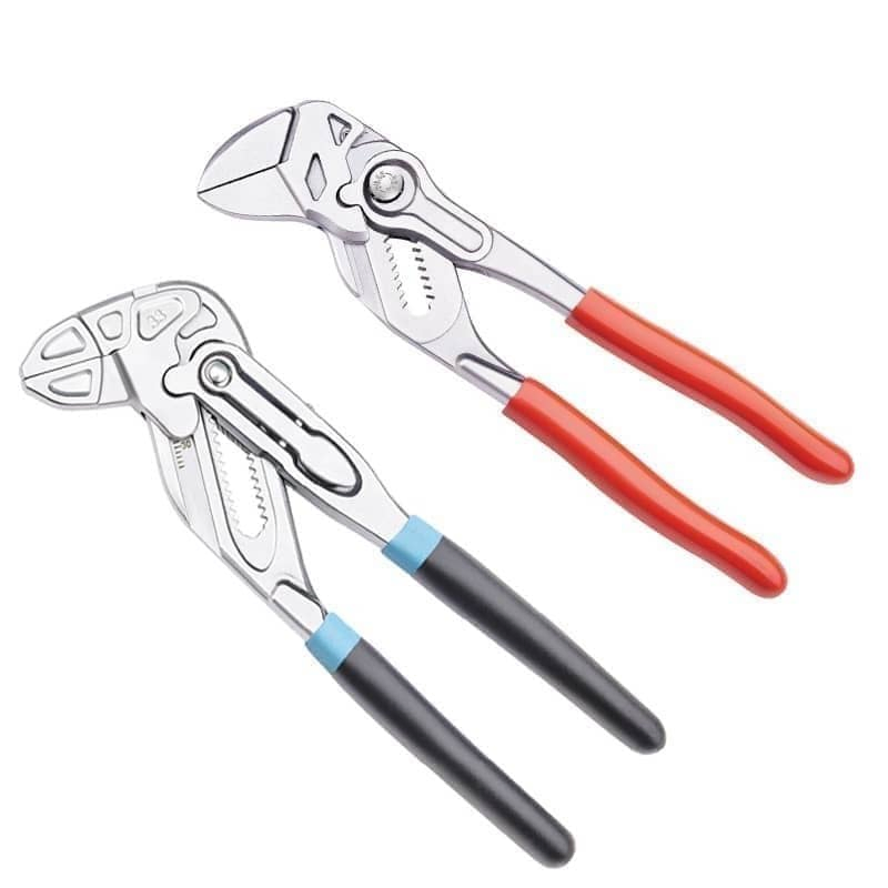 Heavy-Duty Pliers Wrench with Chrome Vanadium Steel Construction and PVC Handles