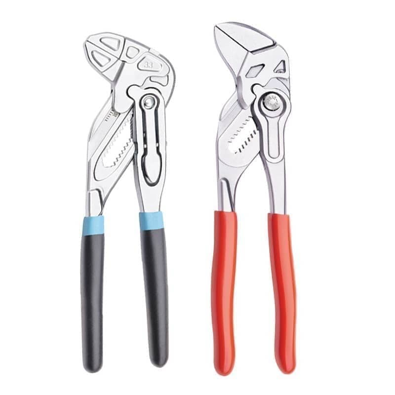 Heavy-Duty Pliers Wrench with Chrome Vanadium Steel Construction and PVC Handles