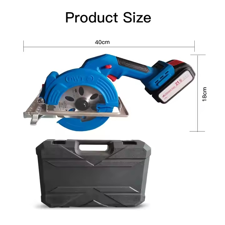 21V Brushless Cordless Circular Saw - 5 Inch Wood & Stone Cutting Electric Saw with Sliding Compound Mitre Function