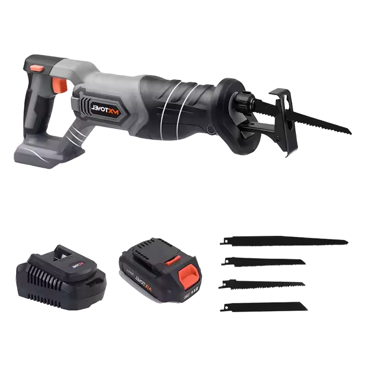 20V Cordless Reciprocating Saw - Professional Electric Woodworking & Metal Cutting Tool