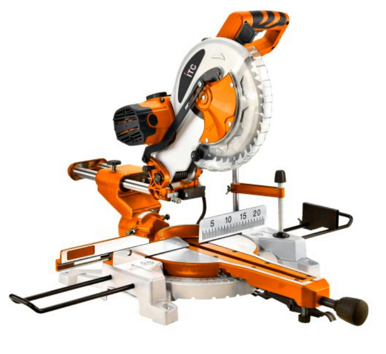 1800W 100% Copper Motor Electric Sliding Miter Saw - Professional Table Power Tool for Wood & Metal Cutting