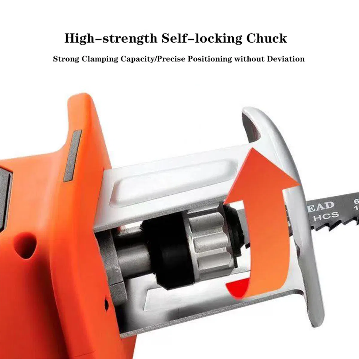 21V Cordless Electric Reciprocating Saw - 185mm Blade 1400W Portable Wood Cutting Machine