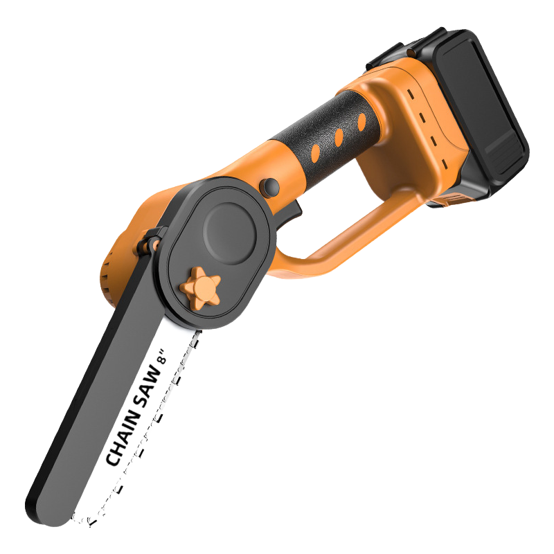 6-Inch & 8-Inch Brushless Mini Pruning Saw - 21V Lithium Battery Electric Chainsaw for Wood & Metal Cutting