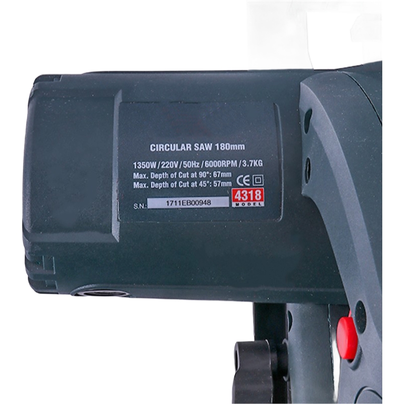 220V 1000W Electric Circular Saw for Wood and Metal Cutting - 110mm Blade Diameter