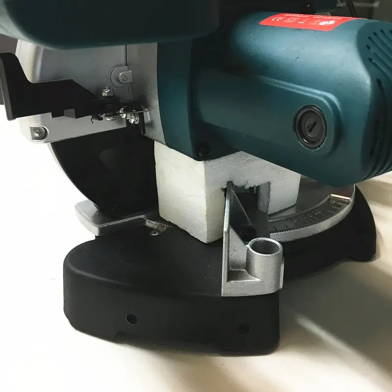 Professional 1400W Electric Sliding Single Bevel Miter Saw for Wood & Metal Cutting