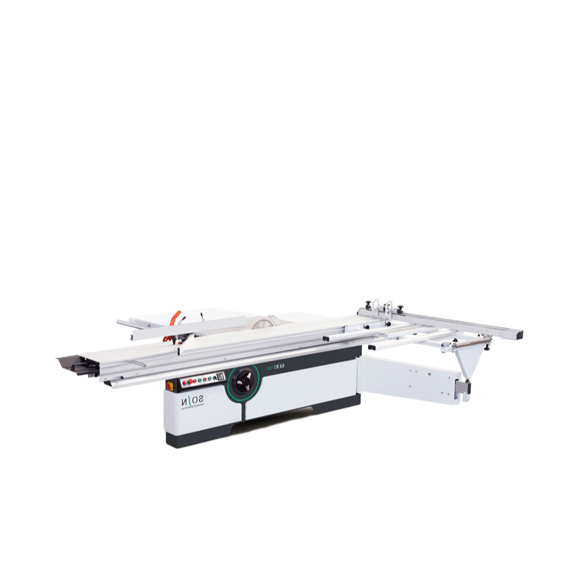 Semi-Automatic Sliding Table Panel Saw with Scoring System and Linear Guide Way for Precision Cutting