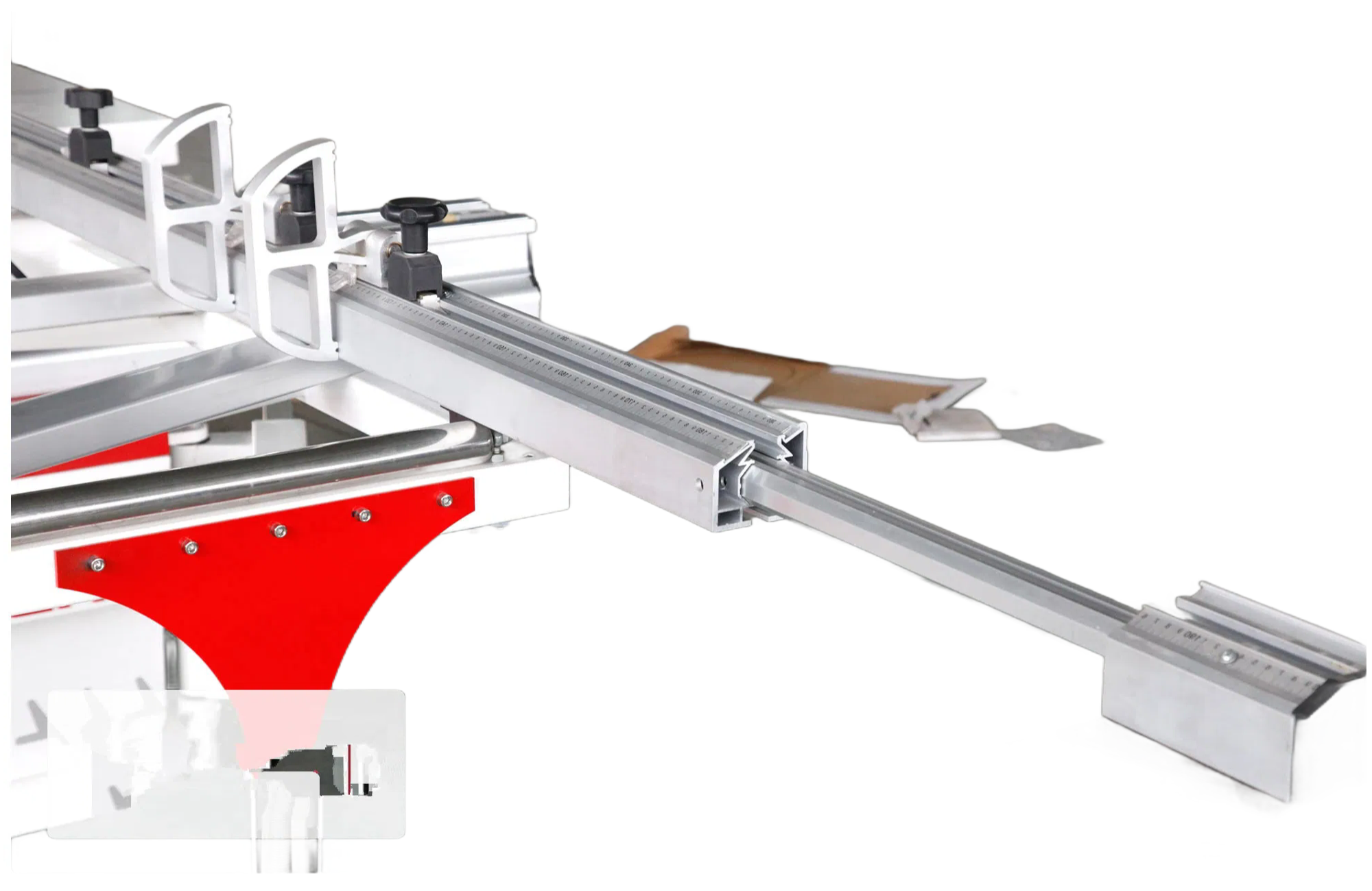 HS6132F Precision Sliding Table Saw - Heavy Duty Industrial Wood Cutting Machine with Electric Lift