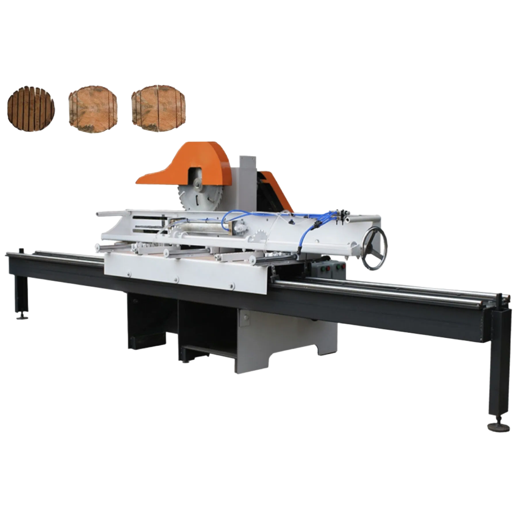 Semi-Automatic Hydraulic Control Timber Cutting Saw for Furniture and Construction Use