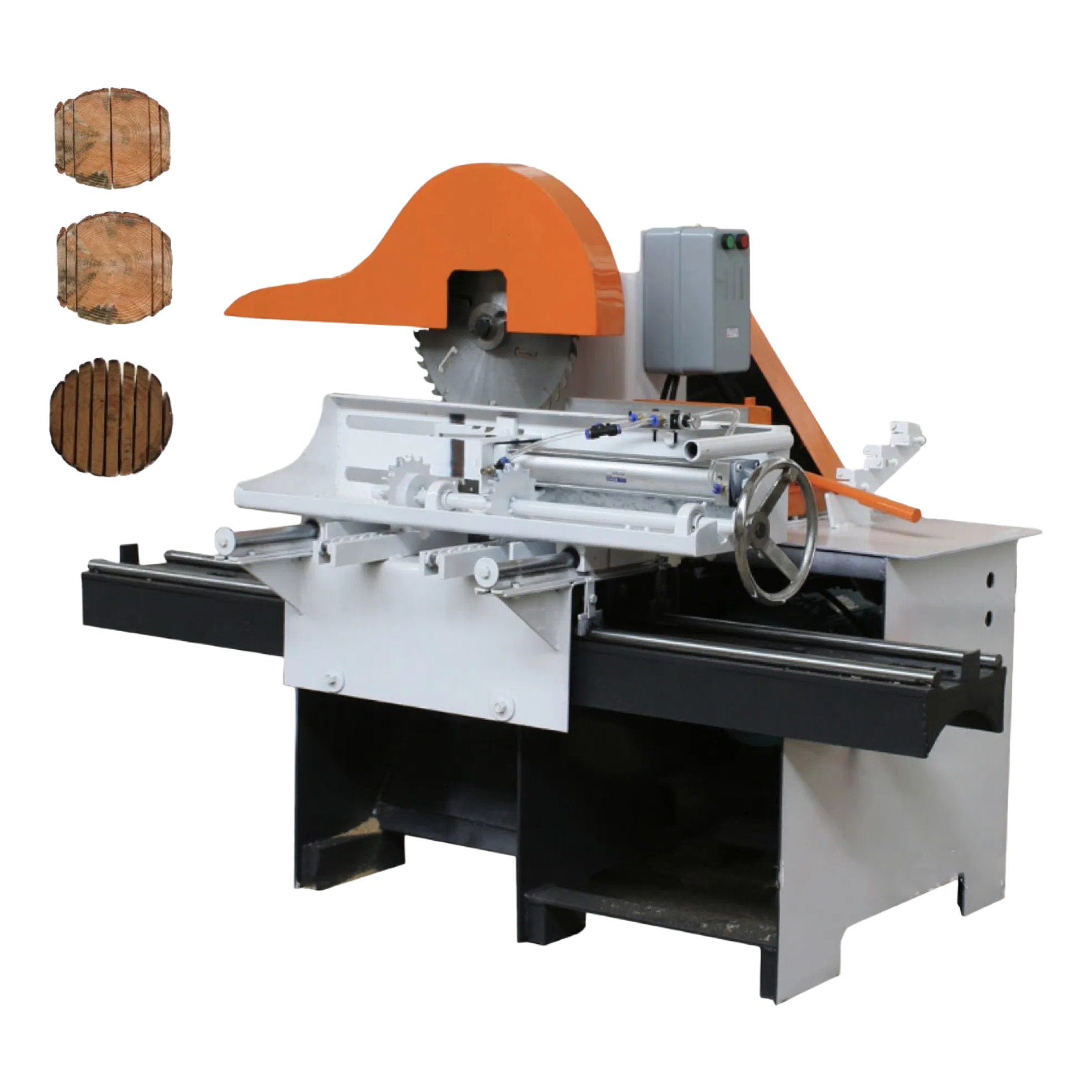 Semi-Automatic Hydraulic Control Timber Cutting Saw for Furniture and Construction Use