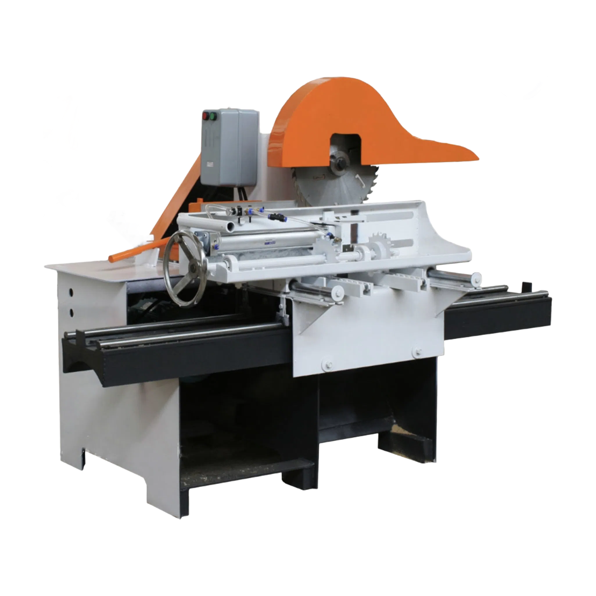 Semi-Automatic Hydraulic Control Timber Cutting Saw for Furniture and Construction Use