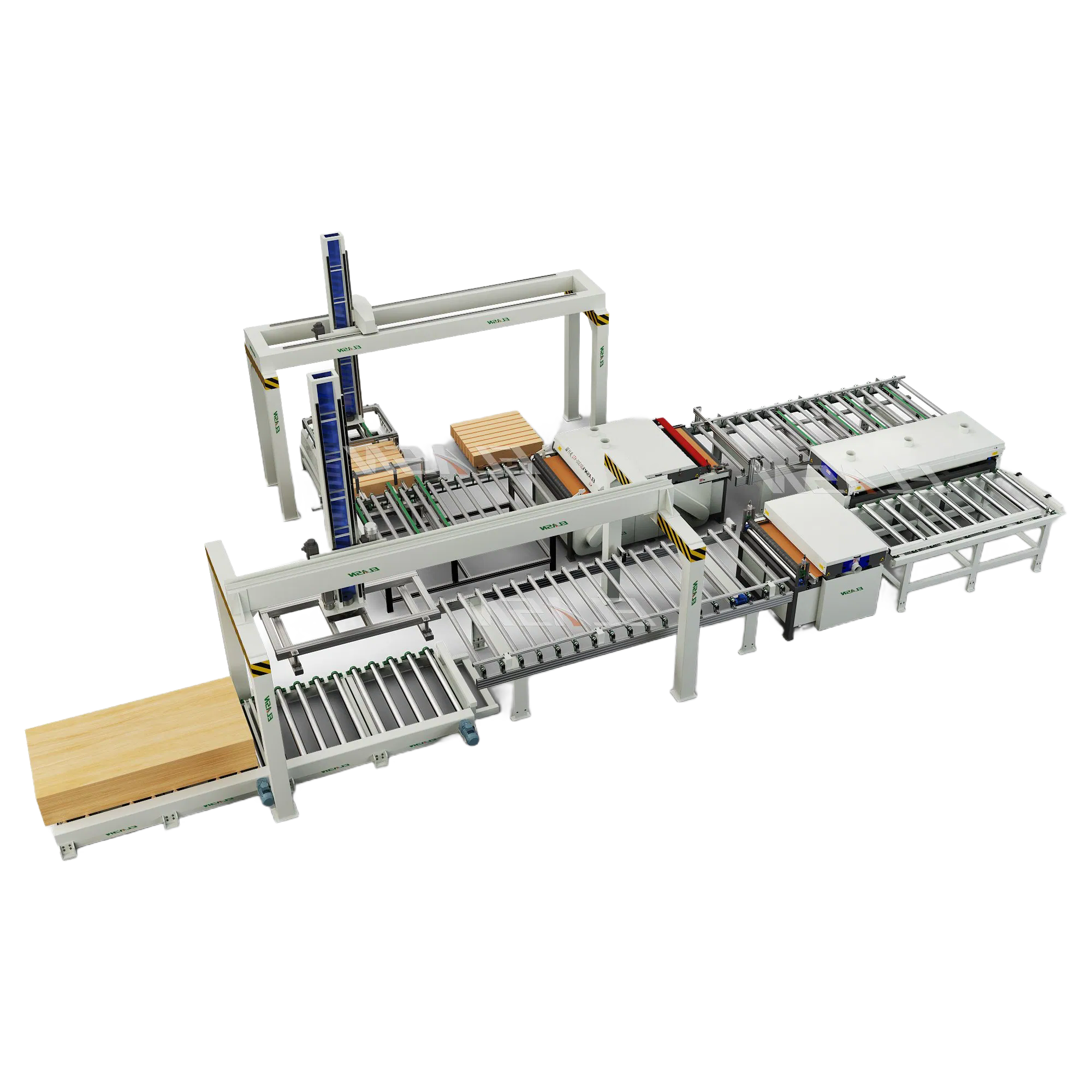 Industrial Grade Wood Plank Multi Rip Saw with 2600RPM Spindle Speed for Panel Furniture