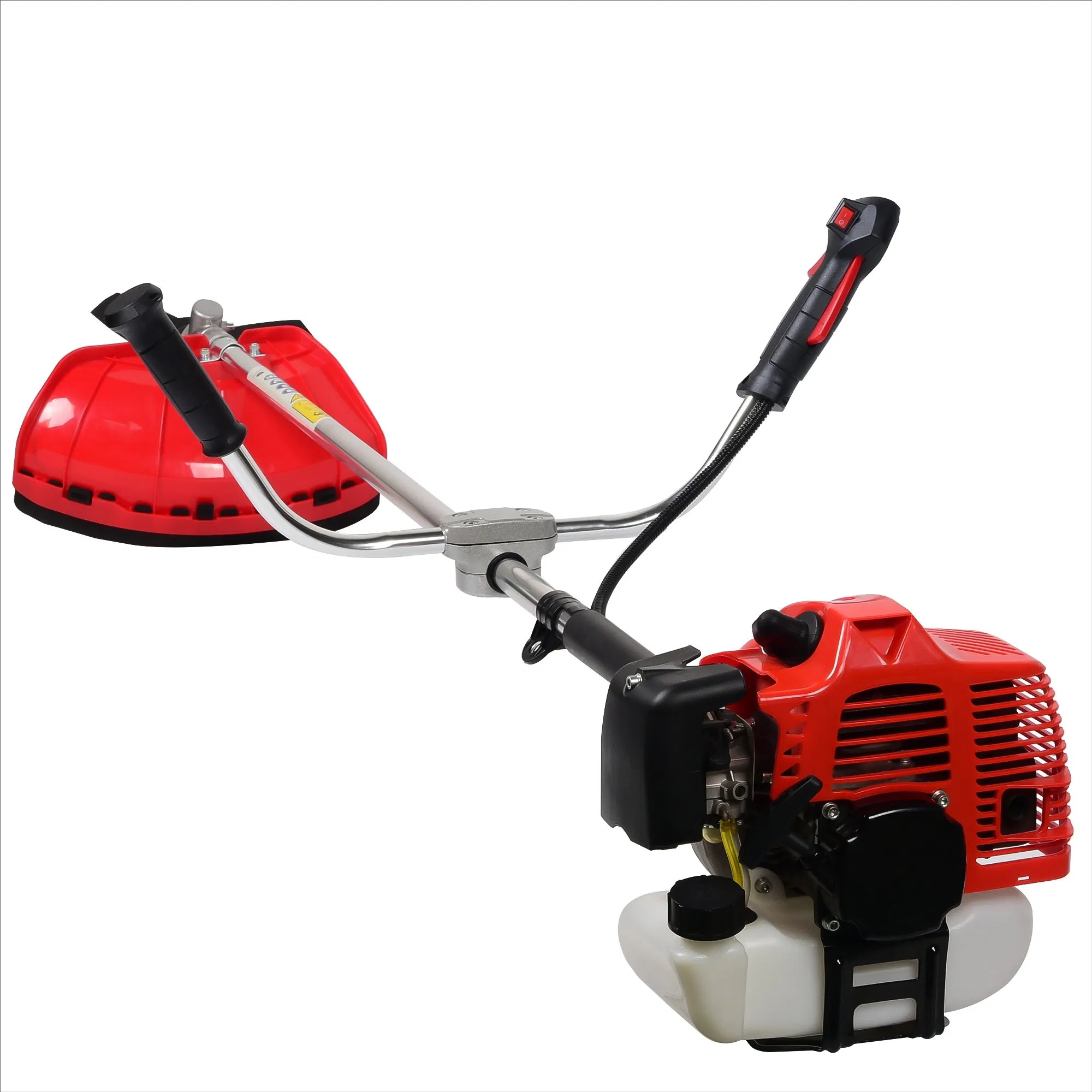 52cc 2-Stroke Gasoline Brush Cutter - Heavy Duty Grass Trimmer for Lawn & Shrub Maintenance