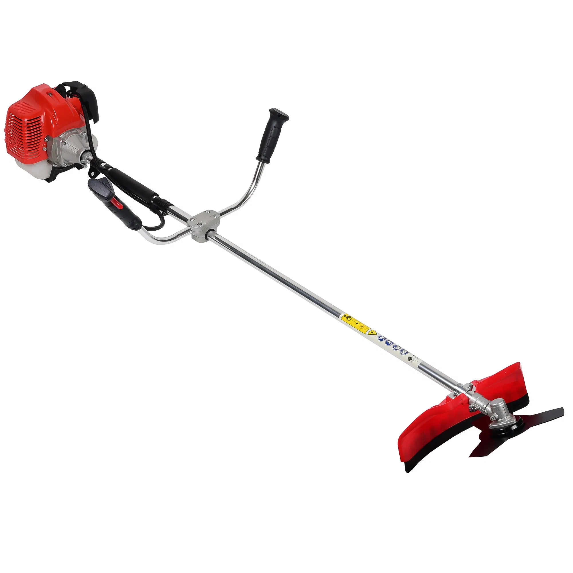 52cc 2-Stroke Gasoline Brush Cutter - Heavy Duty Grass Trimmer for Lawn & Shrub Maintenance