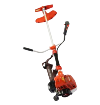 43cc Swing Blade Brush Cutter - Gasoline Powered Hand-Held Grass Trimmer with Metal Blade