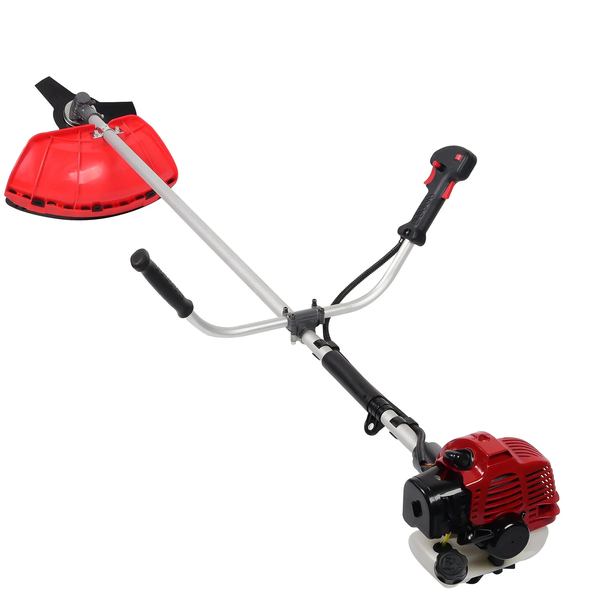 26CC 2-Stroke Gasoline Brush Cutter with Metal Blade - Professional Lawn & Shrub Trimmer