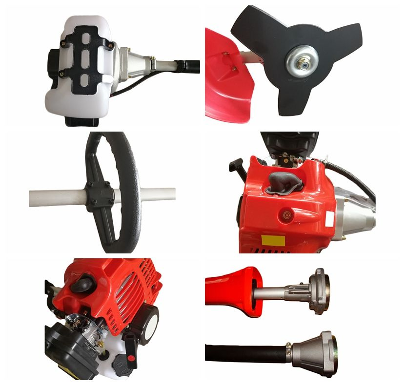 40.2cc Displacement Petrol Brush Cutter with Adjustable Handles and Anti-Slip Design