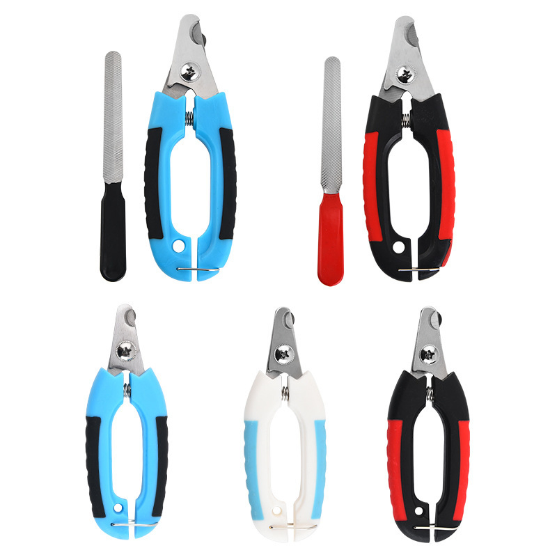 Professional Pet Nail Clipper Manufacturer with Stainless Steel Blade and Rubber Handle