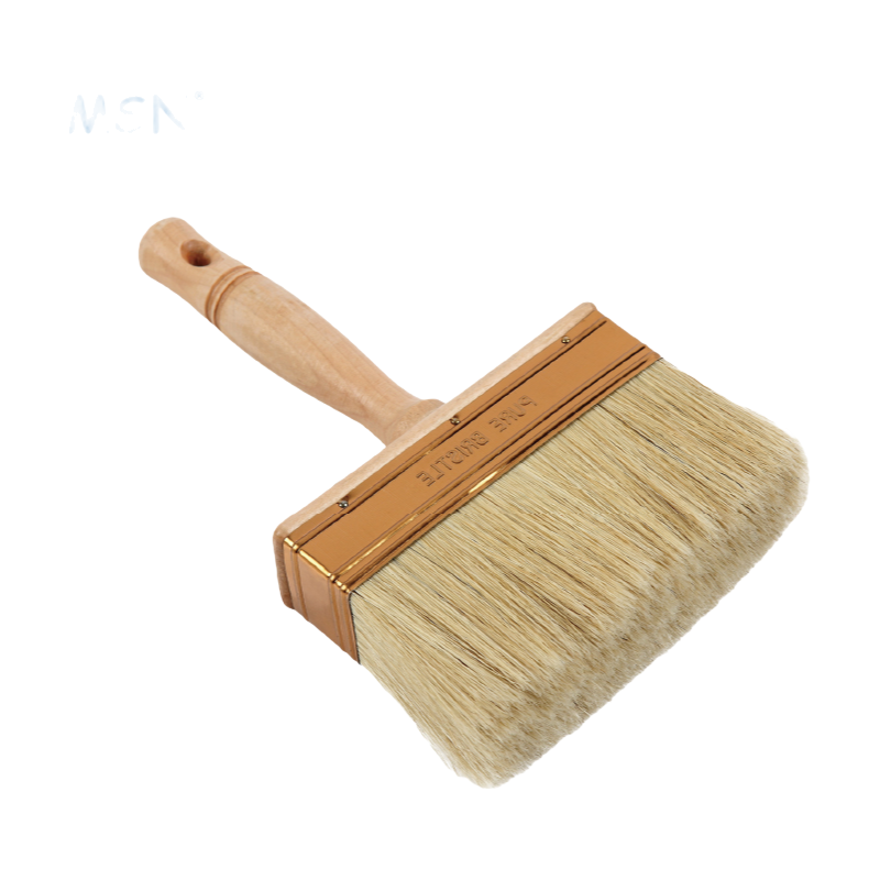 High-Quality Wooden Handle Paint Brush MSN-2604 for Wall Painting and Professional Tools