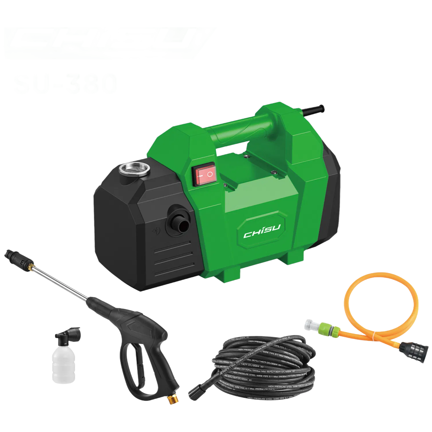 SU-380 Portable High Pressure Washer for Car & Home Cleaning | 1280W Electric Power Washer