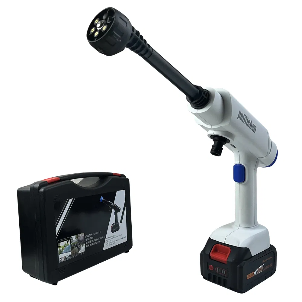 HP21823 Wireless Lithium Battery Portable High Pressure Car Washer - 30BAR 435PSI 6-in-1 Nozzle