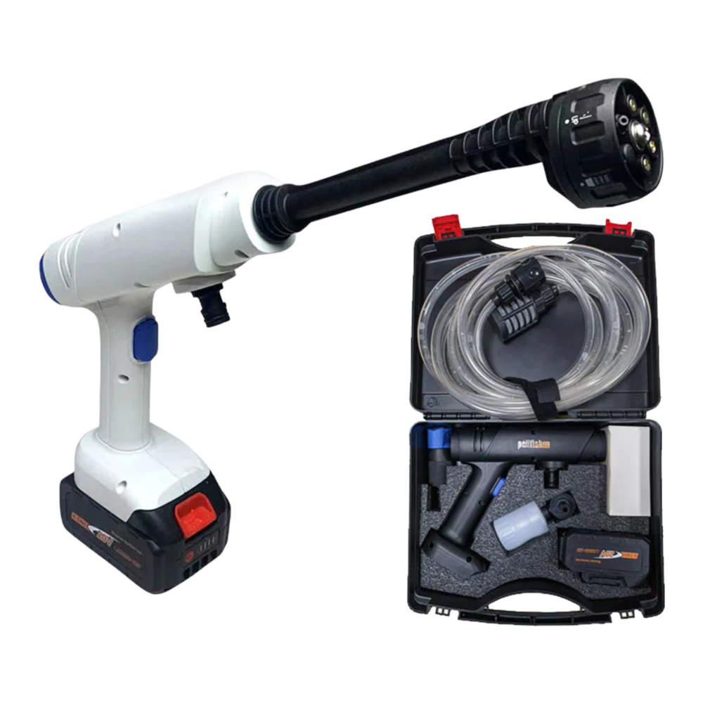 HP21823 Wireless Lithium Battery Portable High Pressure Car Washer - 30BAR 435PSI 6-in-1 Nozzle