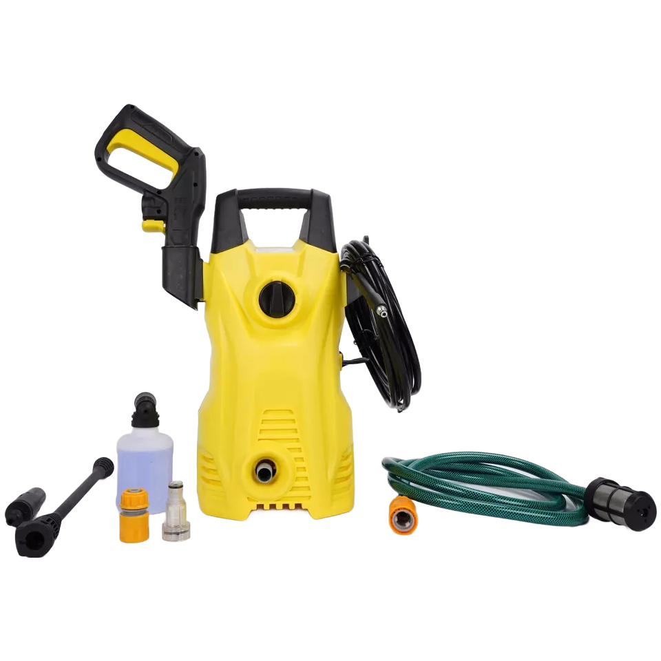 Electric High Pressure Washer Machine for Car & Home Cleaning - 120Bar Portable Water Spray Cleaner