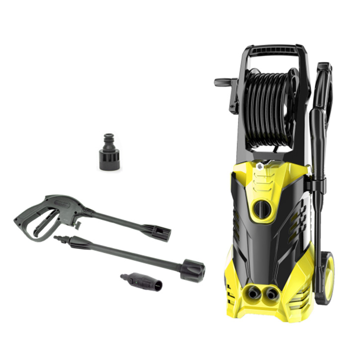 High Pressure Car Washer with Multi-Function Nozzle - 150 Bar Aluminum Pump for Efficient Cleaning