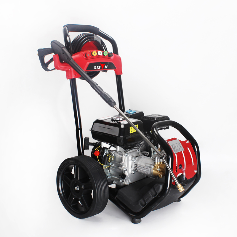 Bison 150-210 Bar Gasoline Powered High Pressure Car Wash Machine | 6.5HP Petrol Engine Cleaner