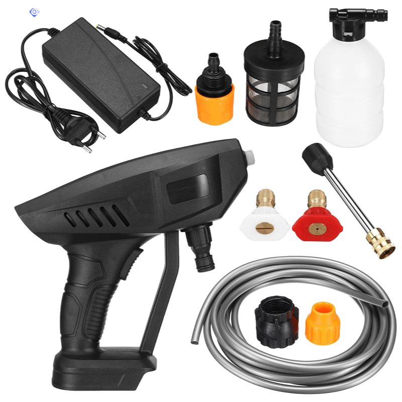 Portable Lithium Battery High Pressure Car Washer - 30Bar Wireless Water Spray Gun for Car Washing