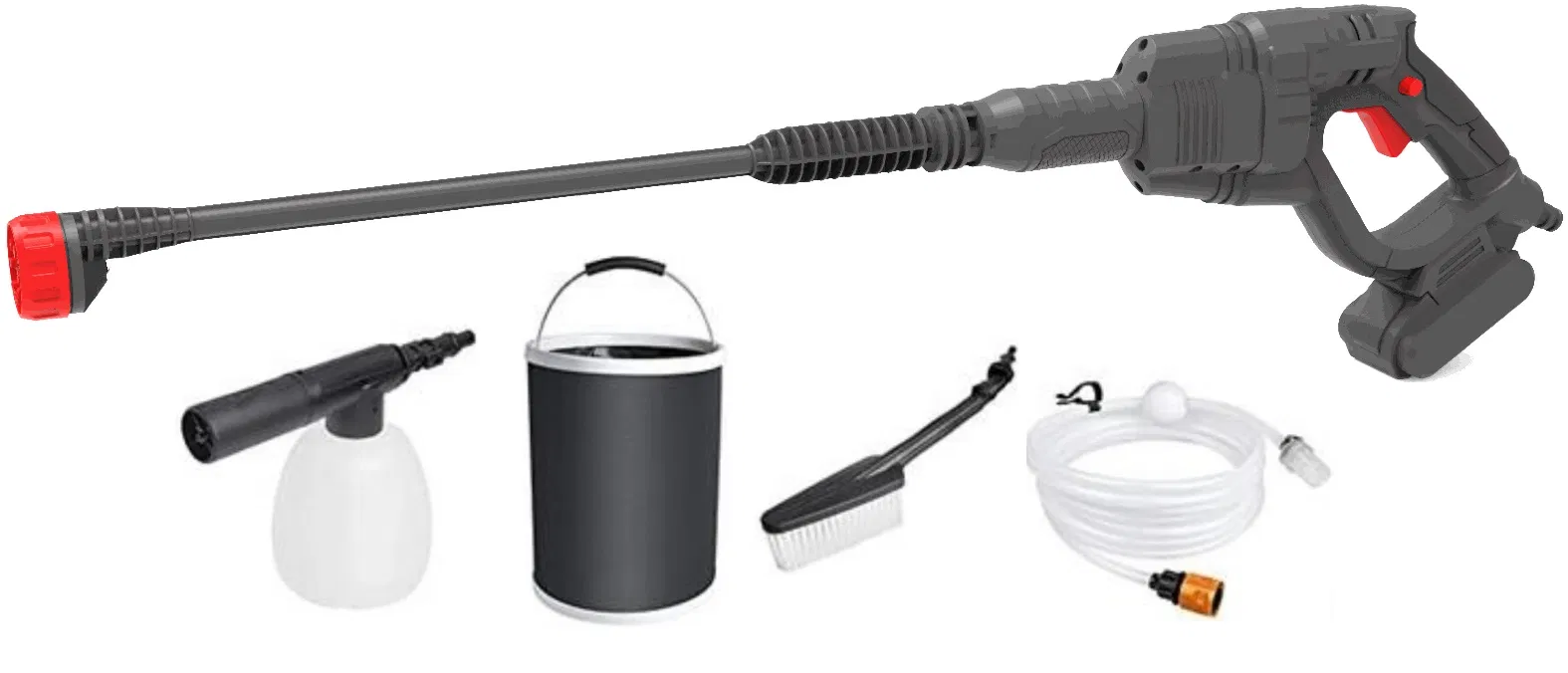 1800W High Pressure Washer with 6m Hose - Electric Power Cleaner for Car & Garden Cleaning