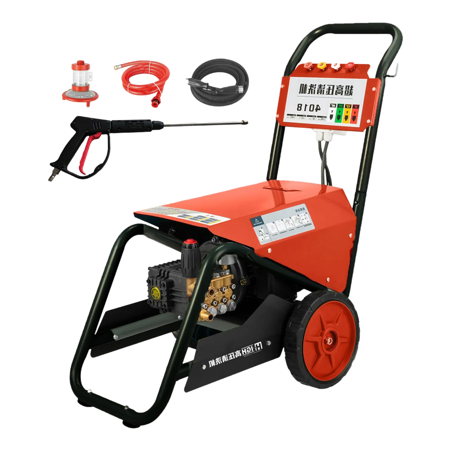 CE SGS Certified Movable Electric Pressure Washer with Fan-Shaped Nozzle 150Bar