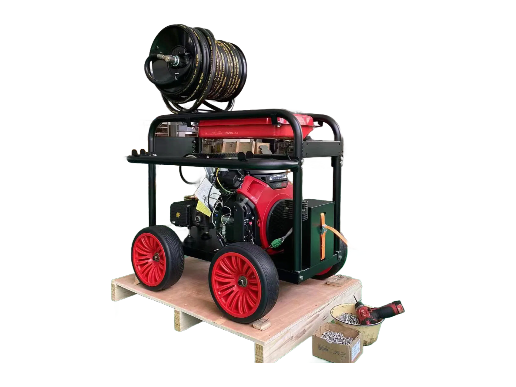 TPW10000E Gasoline Cold Water Pressure Washer 10000 PSI Industrial Grade Power Cleaner