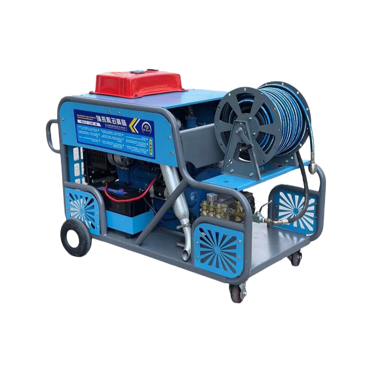 Heavy Duty Diesel Pressure Washer 70L/min Flow Rate for Cement Plant Cleaning