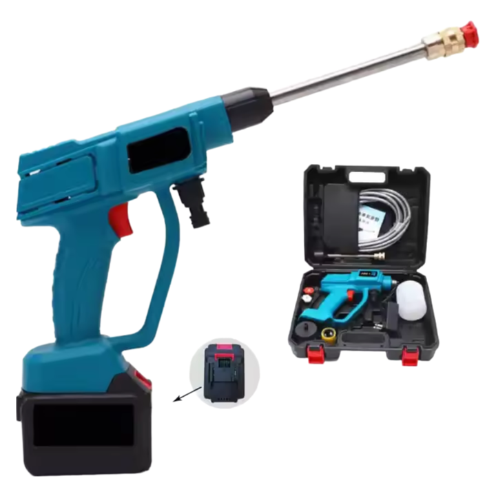Professional Grade CWG008 Car Wash Gun with Li-ion Battery and Universal Vehicle Compatibility