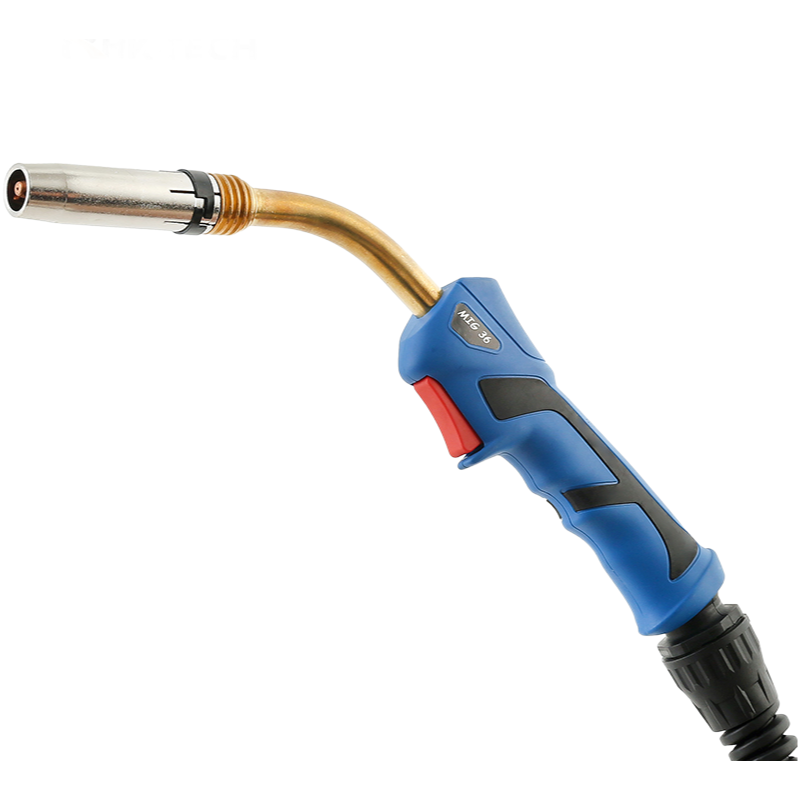 MB36 Gas Cooled Euro MIG Welding Torch - 3m/4m/5m Length Options for Industrial Welding Applications