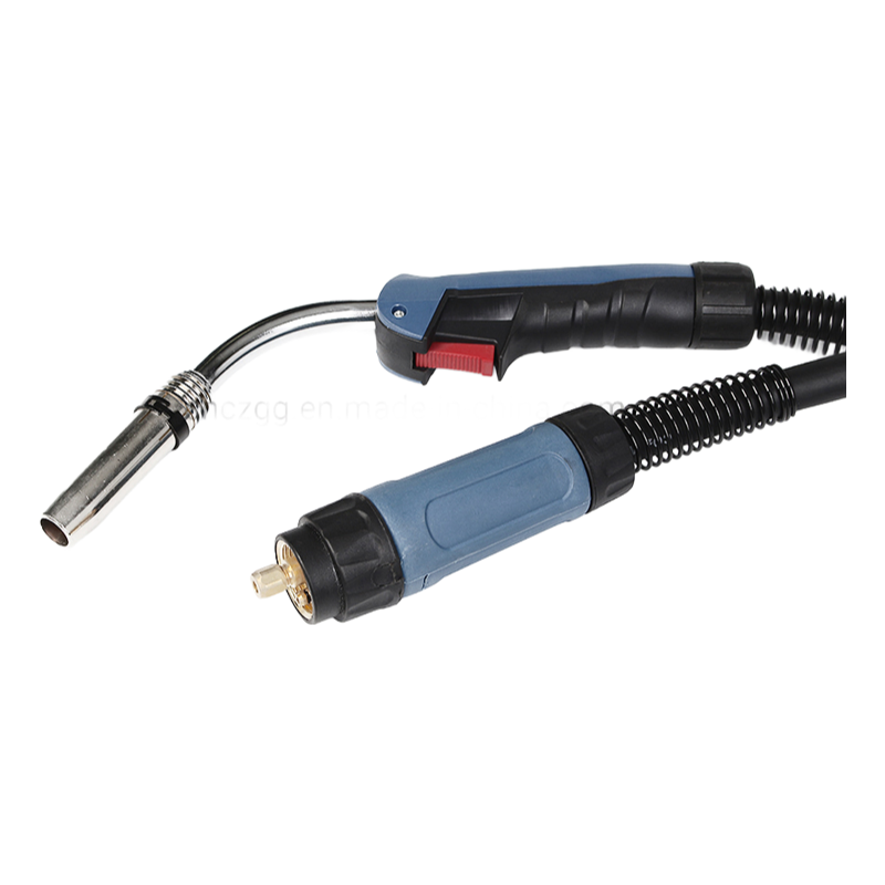 Black Wolf MB36kd MIG CO2 Gas Air Cooled Euro Portable Welding Torch for Binzel Type - 300A CO2 Welding Gun with 60% Duty Cycle