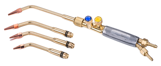 Professional Switzerland Style Gloor Type Welding Torch with 5 Welding Pipes for Industrial Use