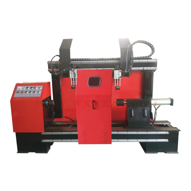 Industrial Circular Seam Welder with Dual Torches for Metal Pipes 40-400mm Diameter