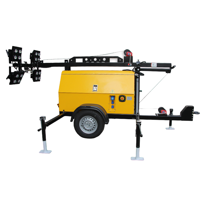 Electric Powered LED Light Tower 220-240V Operating Voltage for Industrial Lighting Solutions