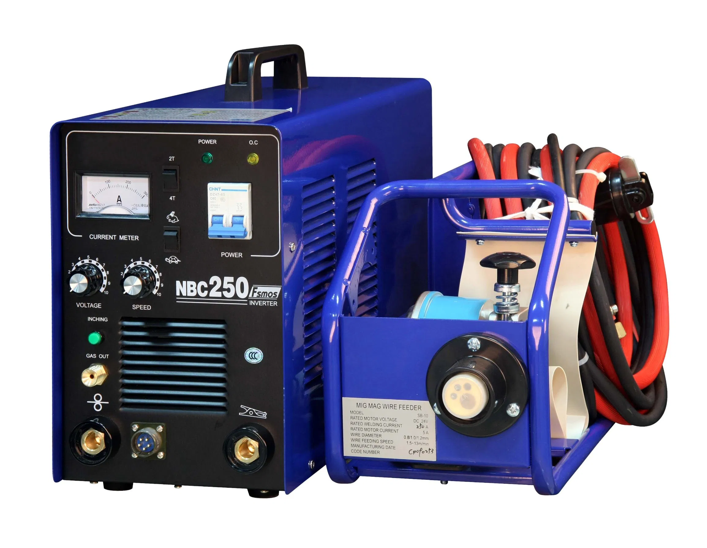 Factory Supply CE Certified MIG250FS Air Cooling Welder for Metal Fabrication Work