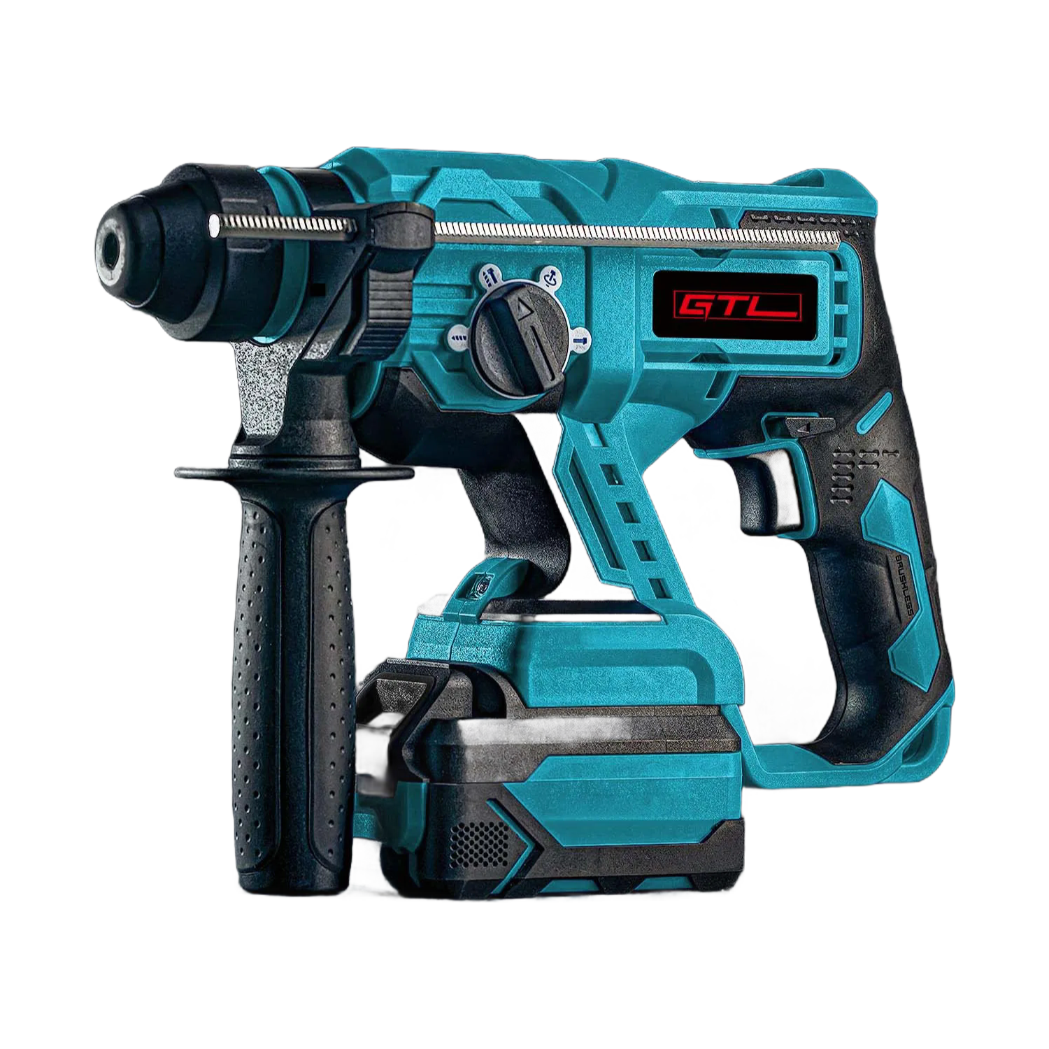 20V Brushless Cordless Hammer Drill with SDS Plus Chuck - High Power Rotary Hammer for Concrete Drilling
