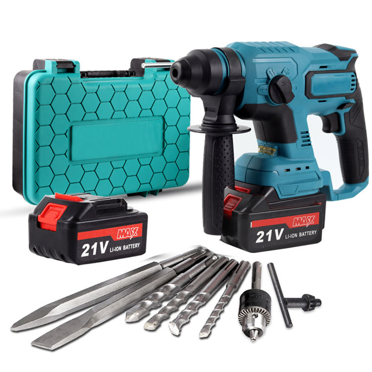 20V 4.0Ah Brushless Rotary Hammer Drill - 800W Cordless Electric Hammer with 2.0J Impact Energy