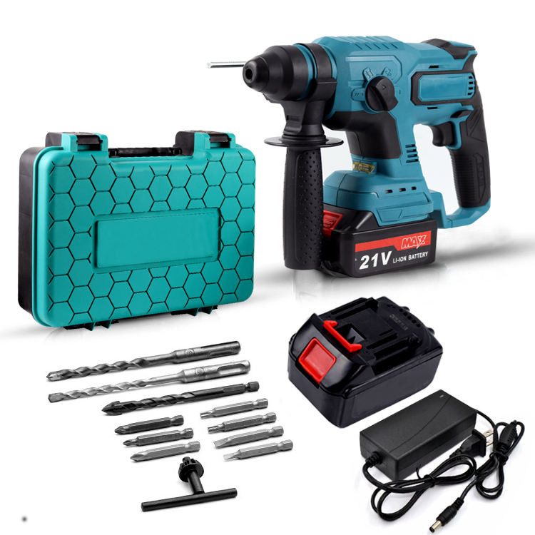 20V 4.0Ah Brushless Rotary Hammer Drill - 800W Cordless Electric Hammer with 2.0J Impact Energy