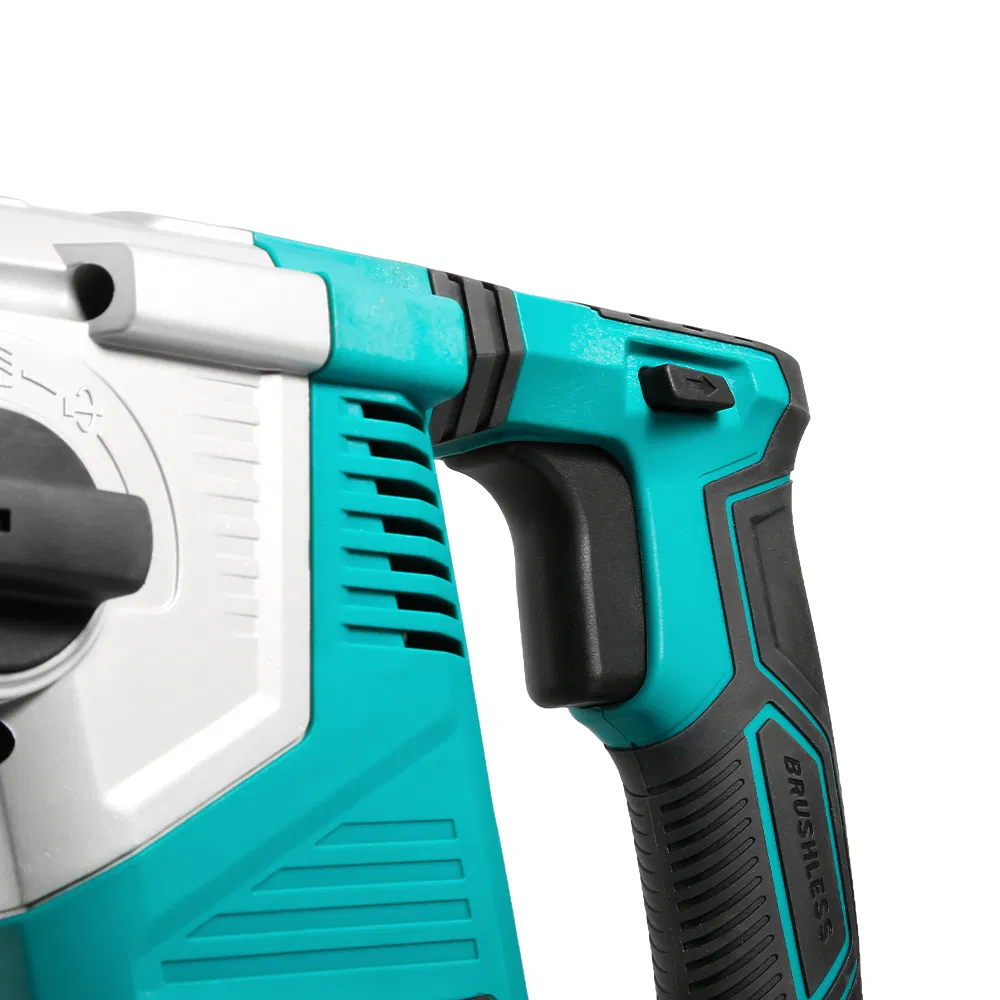 20V SDS Plus Brushless Rotary Hammer Drill - 4000mAh Cordless Rotary Hammer with 4 Functions